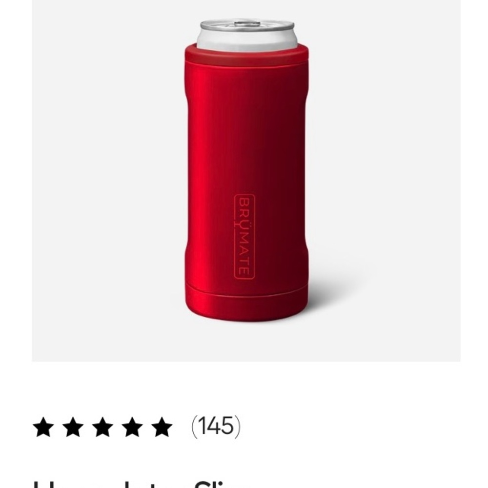 Brumate red velvet 12oz Hopsulator Slim never used